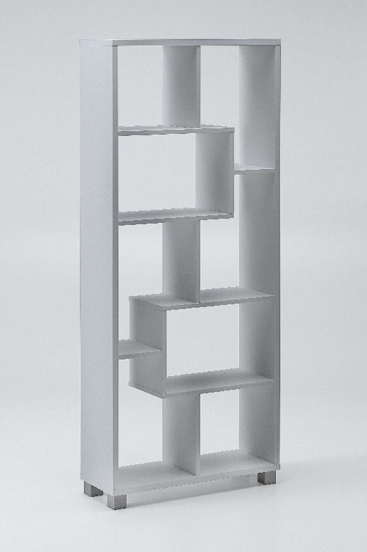 etagere murale bibliotheque,montage horizontal/vertical.Blanc mate