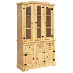 Helloshop26 - Buffet bahut commode armoire meuble de rangement organisateur cuisine salle de séjour salon Corona 112 x 43 x 196 cm 02_0031748 - 30002_0