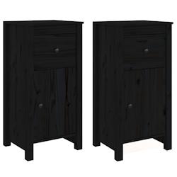 Helloshop26 - Buffet bahut commode armoire meuble de rangement organisateur cuisine salle de séjour salons lot de 2 40 x 35 x 80 cm 02_0036905 - 3000_0