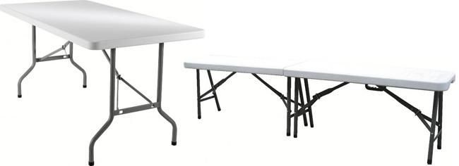 LE PACK ECO : TABLE 183 X 76 CM + 2 BANCS LIFETIME