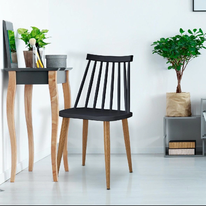Lot de 2 chaises scandinaves Houlgate Noir - noir 3327480039304_0