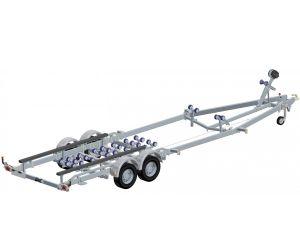 Remorque immergeable bateau 3500 kg PTC - CU 2760 kg - 2 essieux - FAST avec patins_0