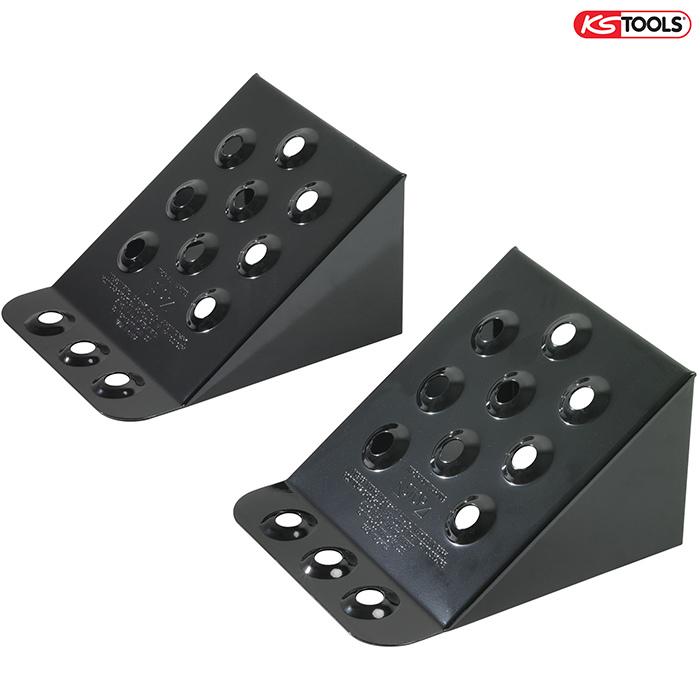 Paire de cales roues métalliques PL - Kstools - 230x125x220 mm - 11583957_0
