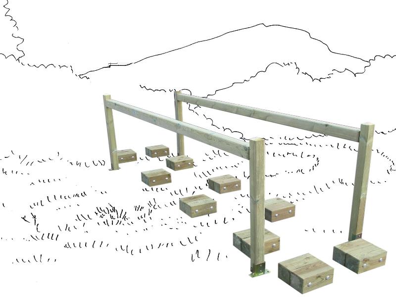 Parcours de sante pour personne handicape: module pas de geant_0