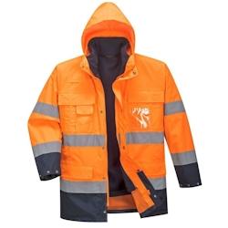 Portwest - Parka de travail 3 en 1 HV Orange / Bleu Marine Taille S - S orange 5036108275250_0