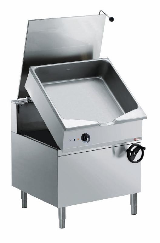 Sauteuse restauration professionnelle electrique basculante cuve duomat 80 litres sur meuble - E22/BM8C-N_0