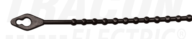 Serre-câble desserrable à perles - clair 150×2mm - D=8-35mm - PE_0
