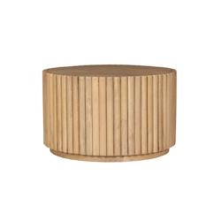 SIT Möbel Table basse Tom Tailor 55 x 55 cm | Table d'appoint à nervures en T, grande | Manguier | naturel | L 55 x P 55 x H 34 cm - marron Bois mas_0