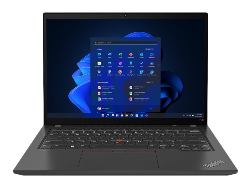 Station de travail mobile Lenovo ThinkPad P14s Gen 3 - Intel Core i7 - Quadro T550 - 16 Go RAM - 512 Go SSD - Réf : 21AK0041FR_0