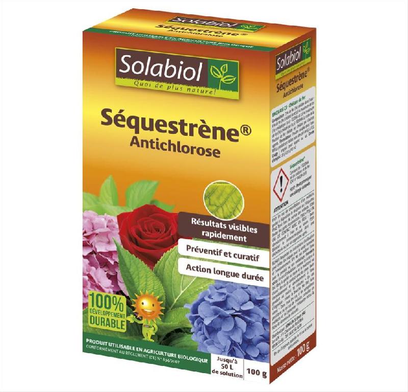 Traitement antichlorose SOLABIOL - granulés curatifs et préventifs pour tous végétaux - 100g_0