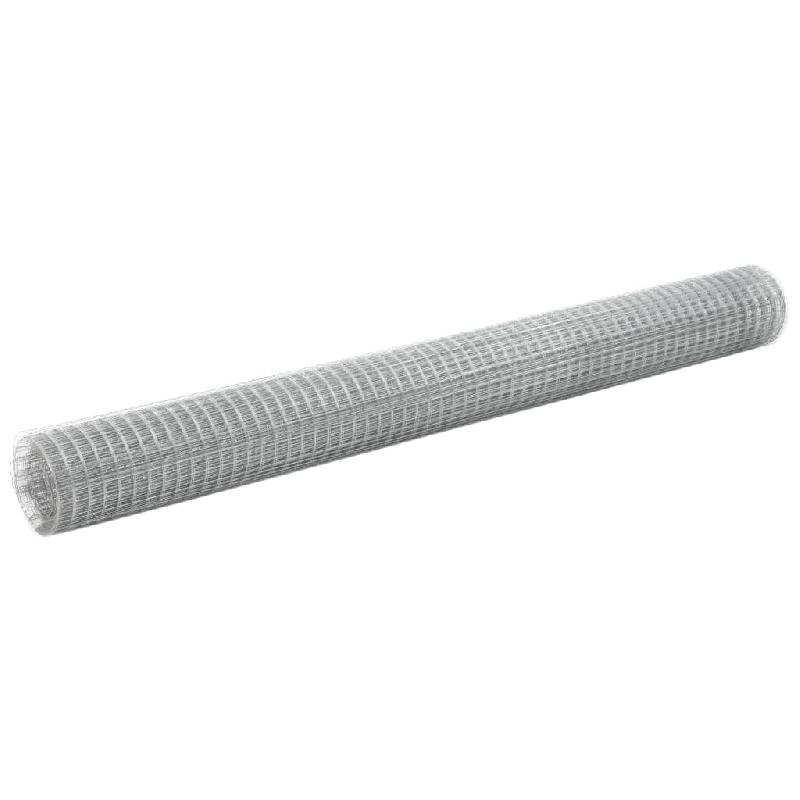 Vidaxl grillage pour volière acier galvanisé 10x1,5 m argenté 143613_0