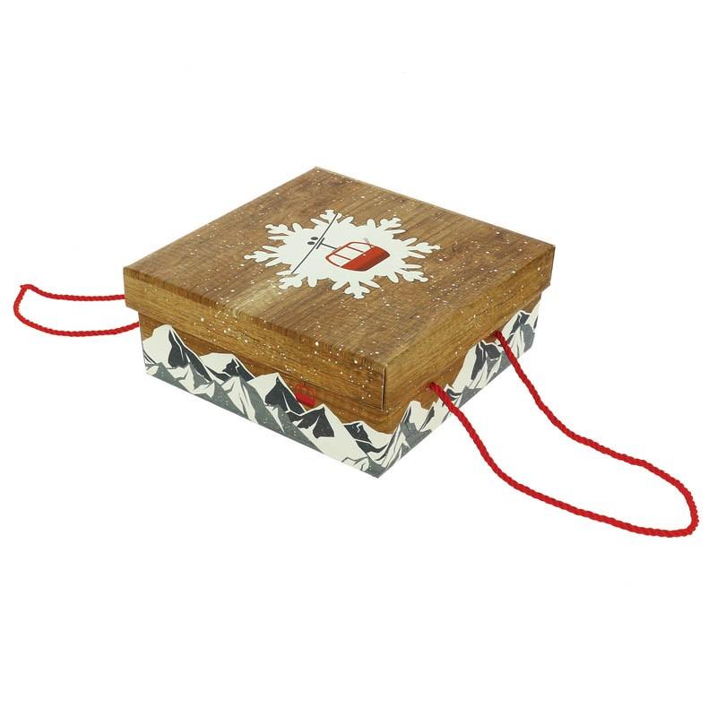 Boite carrée pliante Chalet 25x25 -_0