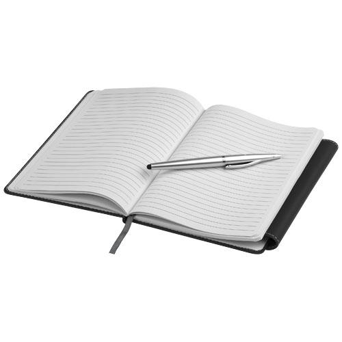 Carnet de notes A5 relié avec stylet Stylo bille Horsens - fermeture magnétique et 80 pages lignées_0