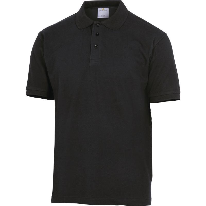 DELTA PLUS - Polo de travail AGRA Noir - Taille XL - Maille piquée 100% coton - AGRANOXG_0