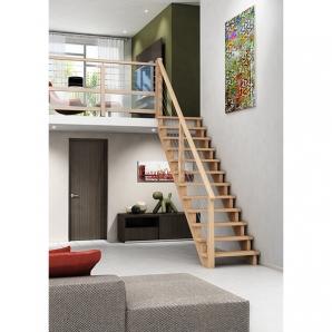 Escalier d'intérieur droit standard ou sur mesure - Chaleur du bois et modernité -GRAPHIC BOIS_0