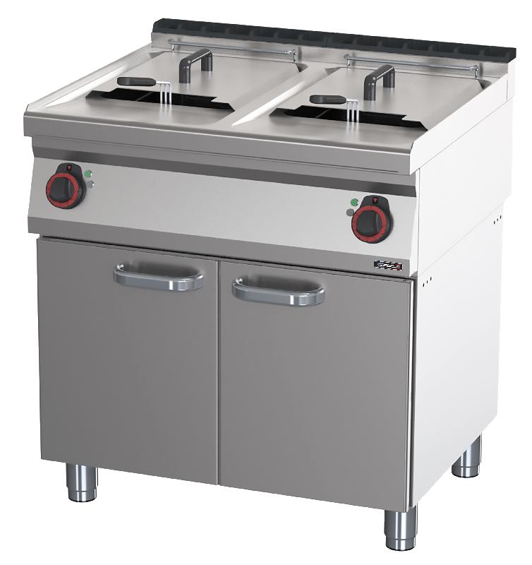 Friteuse électrique avec soubassement 2x17 litres 80 CASSELIN C7FE17280S_0