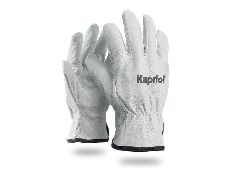 Gants de maçon en cuir - Kapriol - Taille 9 - Résistance à l'abrasion 3 et à l'arrachement 4_0