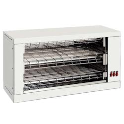 Grille-pain électrique 2 étagères de 520 x 200 - 690x290x370 mm - 3600 W 230/1V - 4302REPU Eurast - gris inox 4302REPU_0