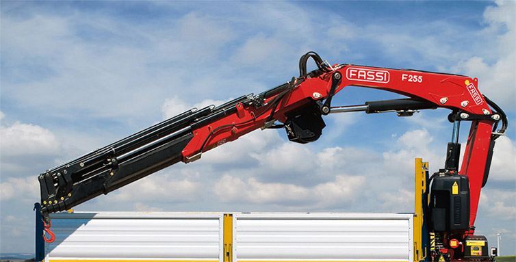 Grue auxiliaire Fassi F255A XE-Dynamic - 23,0 tm - Bras hydraulique jusqu'à 22,70 m - Rotation 400°_0