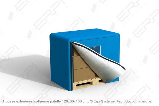 Housse extérieure isotherme pour palette 120x80x100 cm - pal12080100-ht01 - polyester, couture renforcée, personnalisable_0
