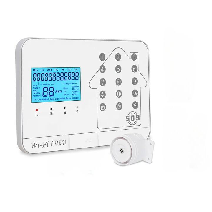 Kit Alarme maison connectée sans fil WIFI Box internet et GSM Futura blanche Smart Life- Lifebox - KIT2_0