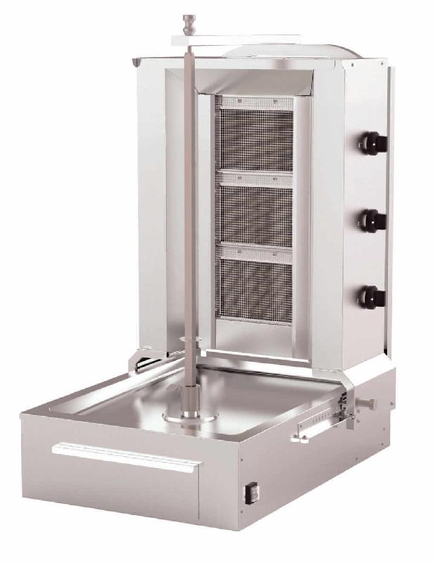 Machine à kebab électrique - 3 ou 4 zones - Carrosserie inox - Chauffage radians double - Marque L2G_0