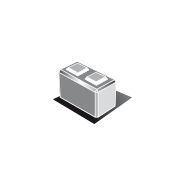 Module 4 - Bloc béton empilable type LEGO Dalimex - Dimensions 40x80x50 cm - 360kg_0