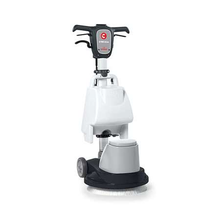 Monobrosse bi-vitesse CM 43 DS - avec plateau, réservoir 15L et rallonge 15m_0