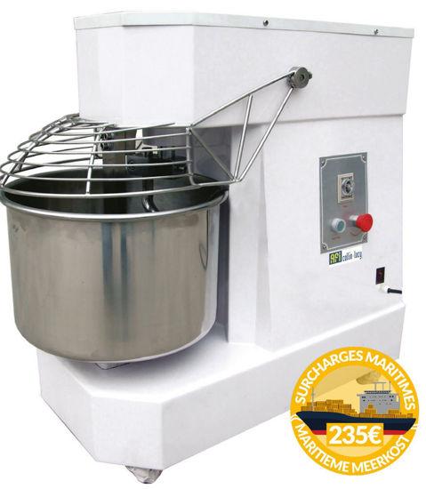 Pétrin pizza tête et bol fixes pour pizzeria et boulangerie 50 litres 1050x560x950 - DN50_0
