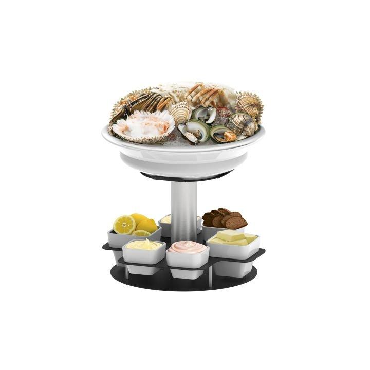Présentoir à fruits de mer rotatif 2 niveaux_0