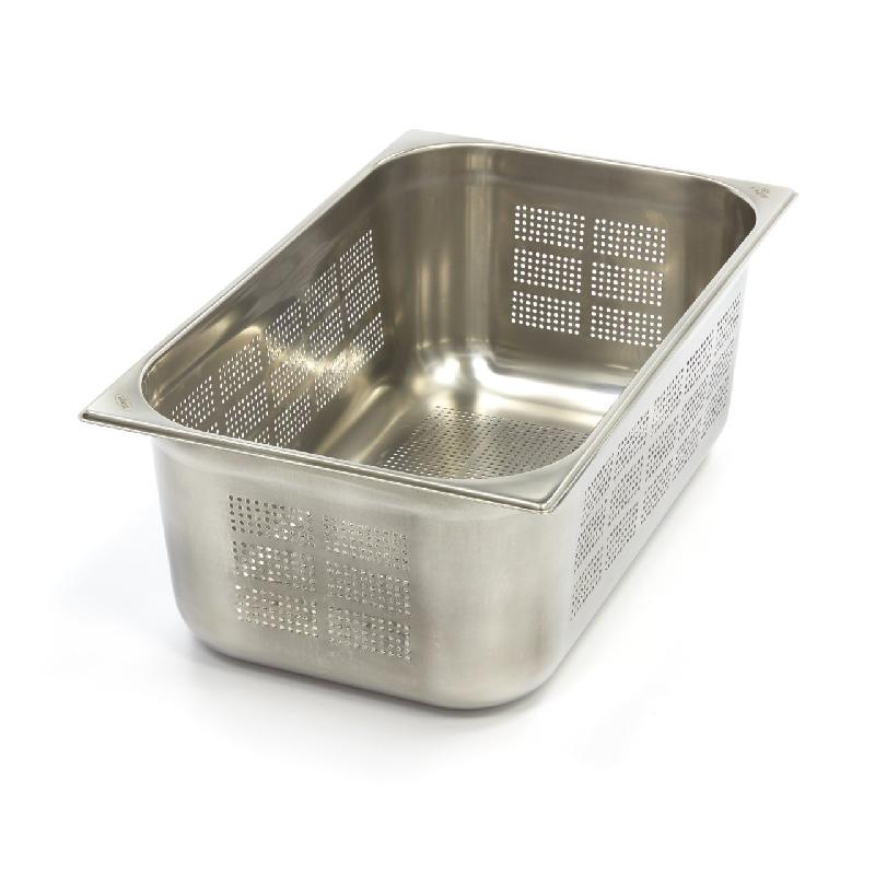 Récipient gastronorm - 1/1 GN - profondeur 20 cm - acier inoxydable - perforé_0