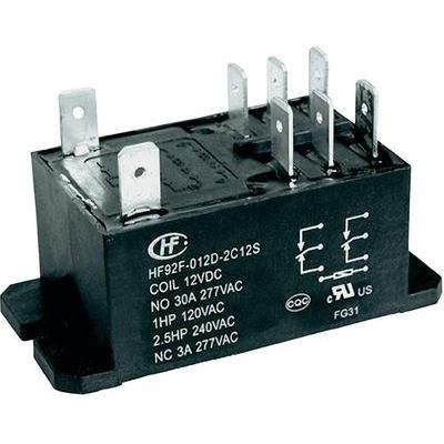 RELAIS ENFICHABLE HONGFA HF92F-012D-2C21S 12 V/DC 30 A 2 INVERSEURS (RT) 1 PC(S)