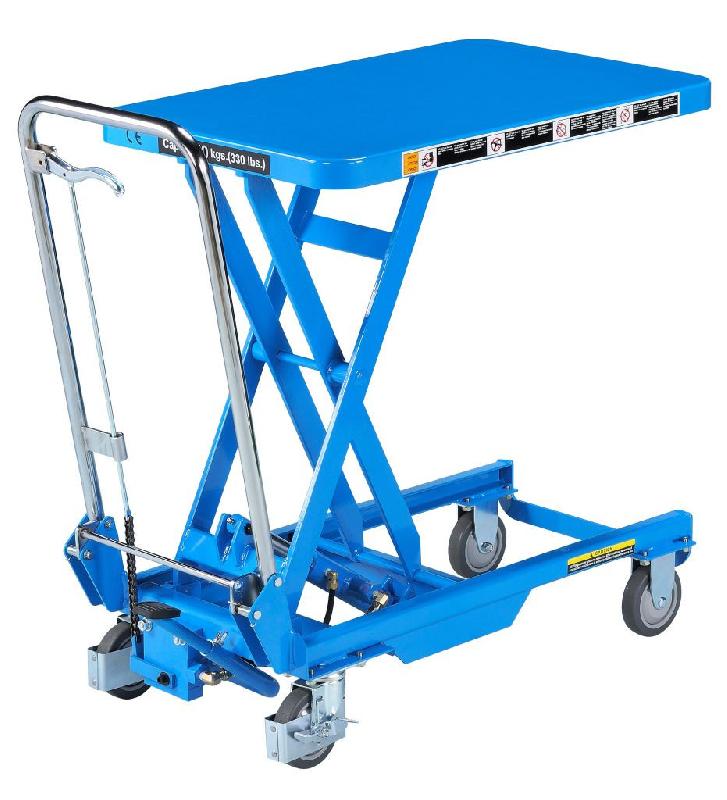 Tables élévatrices manuelles - 150 kg - FIMM - utilisation intensive avec dossier repliable_0