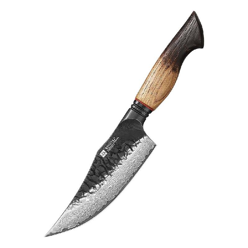 XinZuo - Couteau de chef damas Viking 15 cm - Série X06 Mo - fabriqué en acier damas à 67 couches - multicolore X06-WD_0