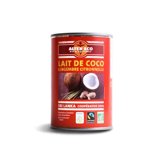 ALTER ÉCO LAIT DE COCO GINGEMBRE & CITRONNELLE - 400 ML AIDES CULINAIRES