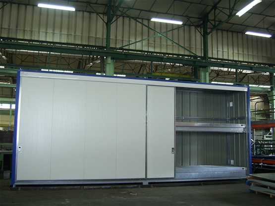 Armoire de rétention pour le stockage en extérieur de palettes de produits chimiques, pétroliers, phytosanitaires- ARMOIRE INTEGRAL®_0