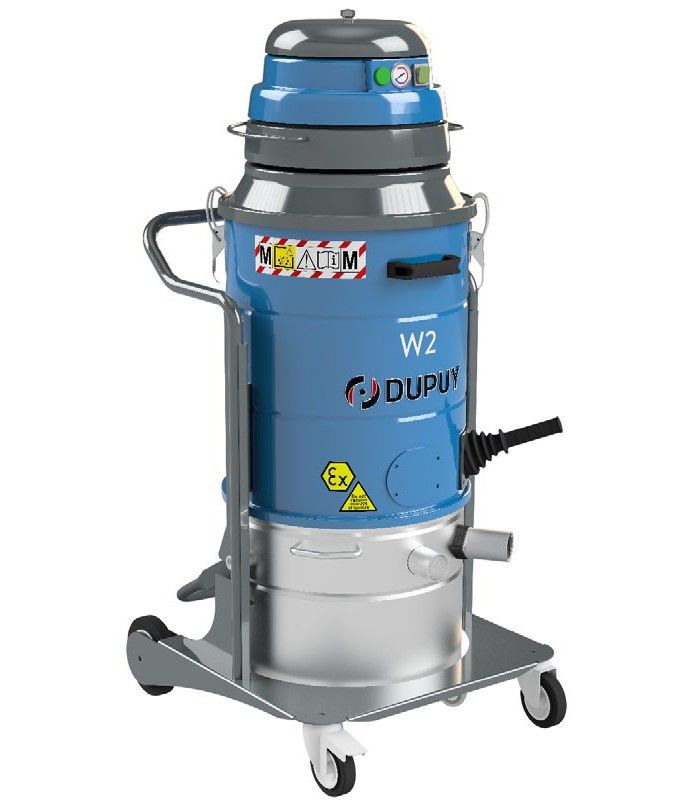 Aspirateur industriel ATEX pour l'inertage des poussières combustibles et explosives W2 XR Z22 MDI_0