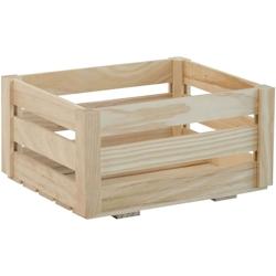 Caisse de rangement en pin massif Home box Petite Astigarraga - beige 8422341499336_0