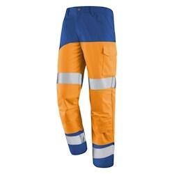 Cepovett - Pantalon avec poches genoux Fluo SAFE XP Orange / Bleu Taille 3XL - XXXL 3603624495121_0