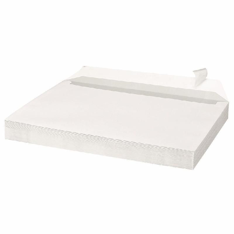 COURONNE ETUI DE 50 ENVELOPPES SANS FENÊTRE - AUTO-ADHÉSIVES - PAPIER VÉLIN - 110 X 220 MM (80 G/M²) - COULEUR BLANC