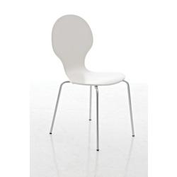 Décoshop26 - Chaise de salle à manger cuisine empilable design moderne bois blanc 10_0000667 - blanc 3000750369607_0