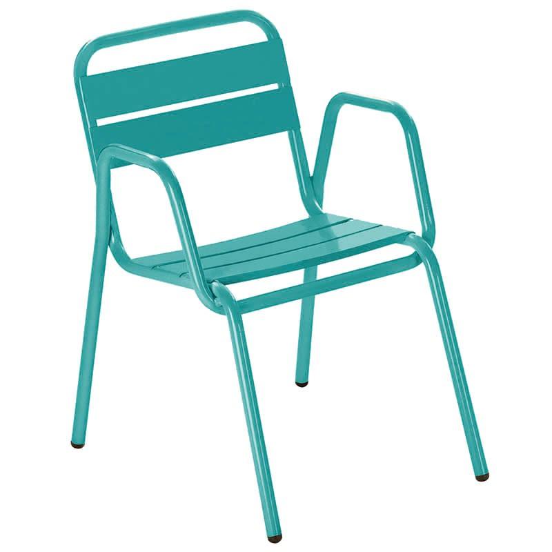 Fauteuil aluminium Avignon - BLEU_0