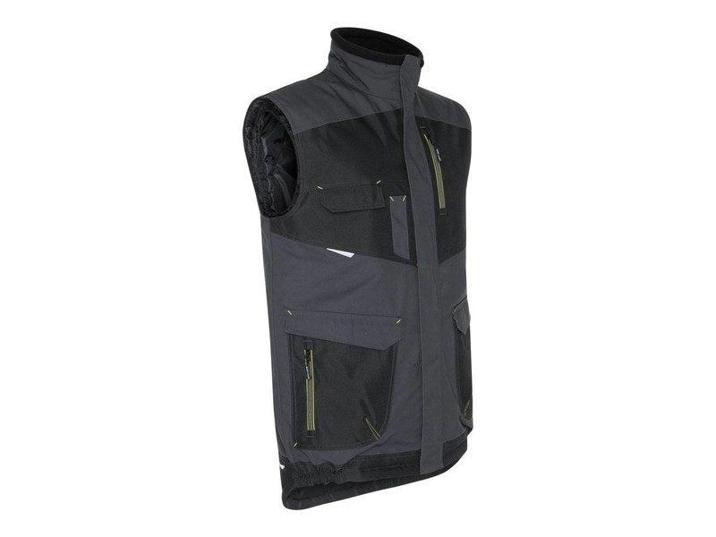 Gilet sans manche de travail Ali gris/noir - Taille 3XL - NORTH WAYS - 7 poches extérieures et 2 intérieures_0