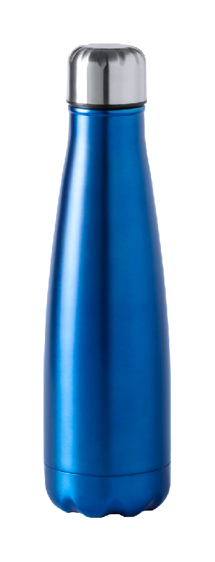 Gourde en acier inoxydable - 630 ml - bouchon sécurisant - couleur bleue_0