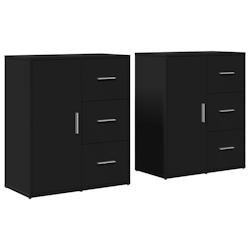 Helloshop26 - Buffet bahut commode armoire meuble de rangement organisateur cuisine salle de séjour salons lot de 2 60 x 31 x 70 cm 02_0036915 - 3000_0