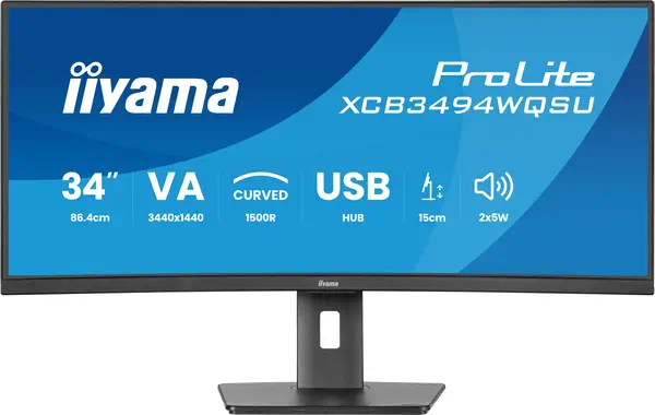 Iiyama ProLite XCB3494WQSU-B1 écran plat de PC 86,4 cm (34