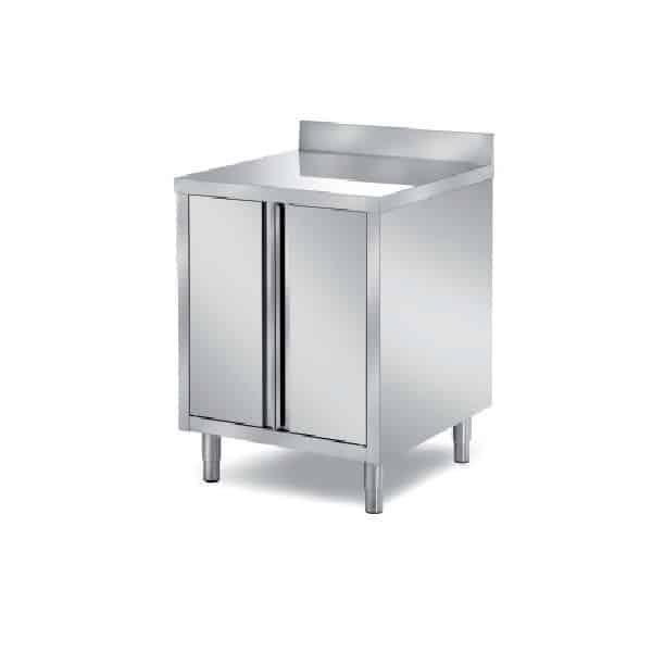 Meuble bas 2 portes battantes doublées central prof 700 mm (Longueur, mm: 1400 - Réf F-BAT2/14-1)_0