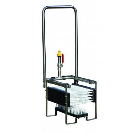Nettoyeur de bottes manuel en acier inox - Premier prix - Compact avec 3 brosses fixes_0