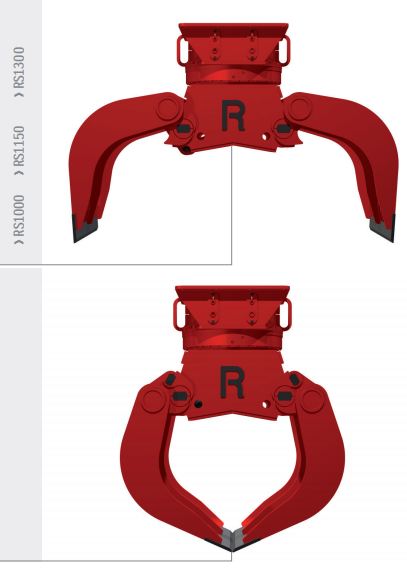 Pinces de tri et de démolition pour pelles de 13t à 35t rs1300 rozzi_0