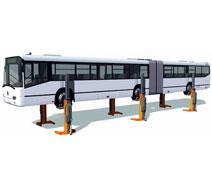 Pont élévateur mobile EHB907 V11-DC sans câble - 6 colonnes de 7,5T pour PL, bus et cars_0
